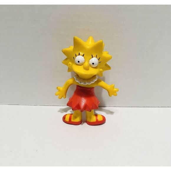 Vintage The Simpsons Lisa Simpson Bendable PVC 3.75" Figure JESCO 1990 - Picture 1 of 3